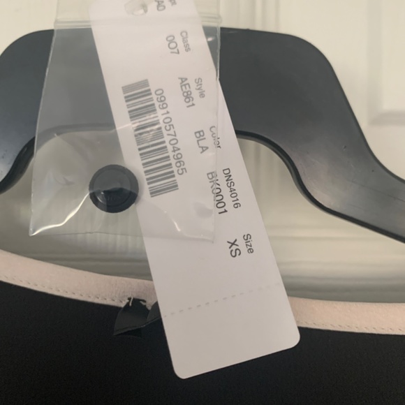 Long-sleeve ruffle-front top in satin crepe NWT XS - Picture 2 of 2